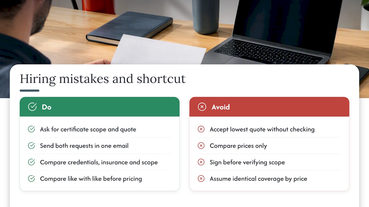 Common hiring mistakes and one shortcut worth using — overview diagram